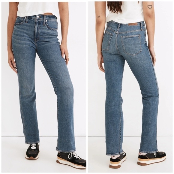 Madewell '90s High Rise Bootcut Jeans in Edgewood Wash 26 - Picture 1 of 13